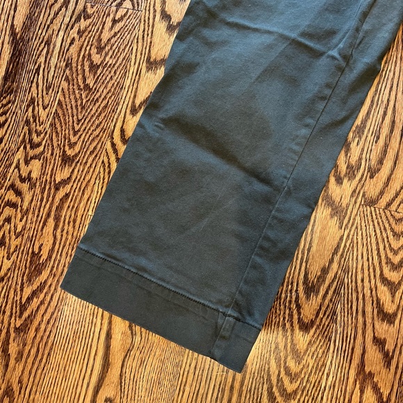 Cropped High Rise Wide Leg Green Khaki/Cargo Pants - Picture 4 of 6